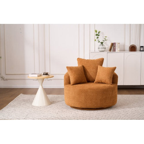 LY-031WH SWIVEL COMPRESSION CHAIR Single-seat Compression Chair, Crochet Yarn Material, Full Sponge Compression Swivel Chair,Compression Chair For Home Living Home Furniture Apartment Hotel Office