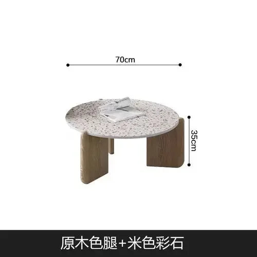 Japandi Decor Coffee Tables Modern Design Minimalist Simple Coffee Tables Round  Tavolino Da Salotto Home Furniture