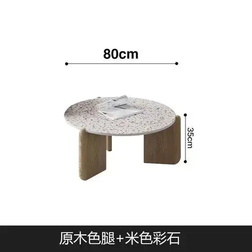 Japandi Decor Coffee Tables Modern Design Minimalist Simple Coffee Tables Round  Tavolino Da Salotto Home Furniture