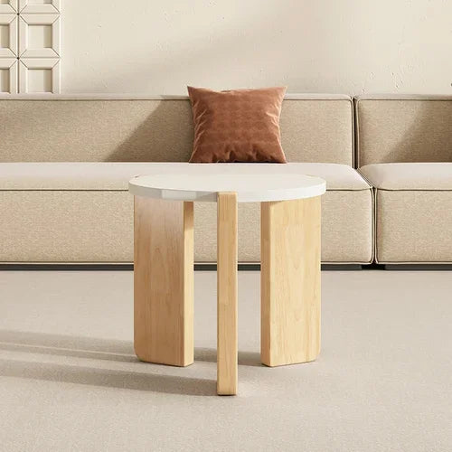 Japandi Decor Coffee Tables Modern Design Minimalist White Coffee Tables Round Tavolino Da Salotto Home Furniture