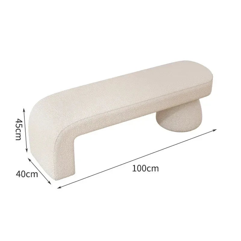 Nordic Home Furniture Shoe Changing Stool Bedroom Bed End Stools Ottomans Sofa Bench Clothing Store