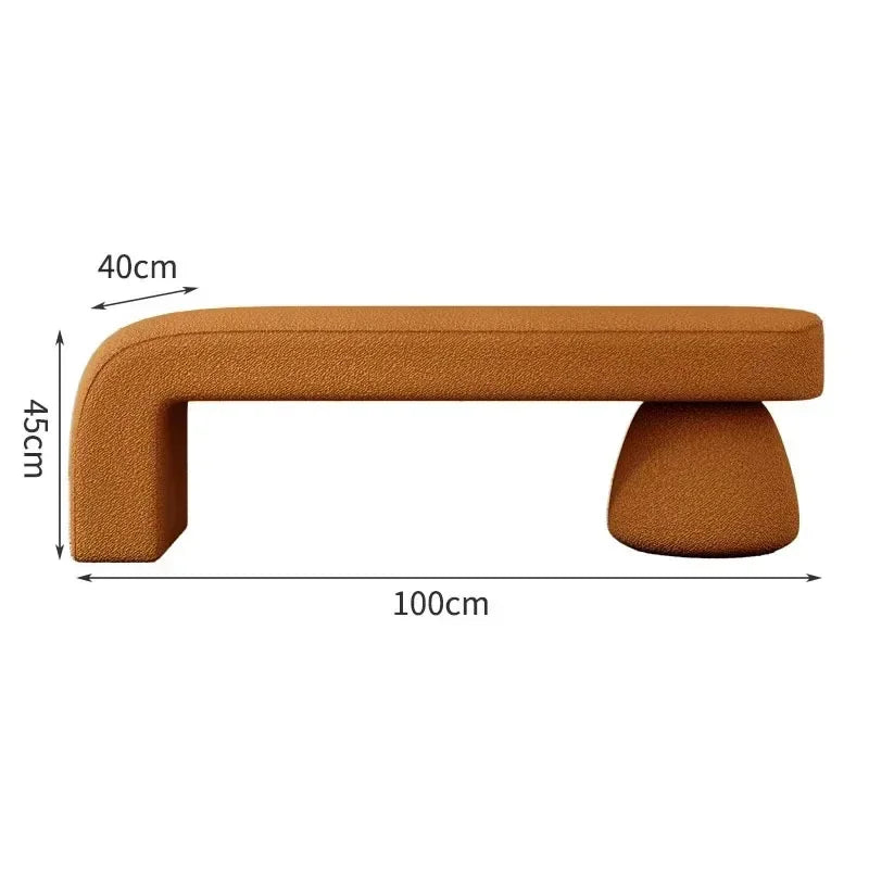 Nordic Home Furniture Shoe Changing Stool Bedroom Bed End Stools Ottomans Sofa Bench Clothing Store