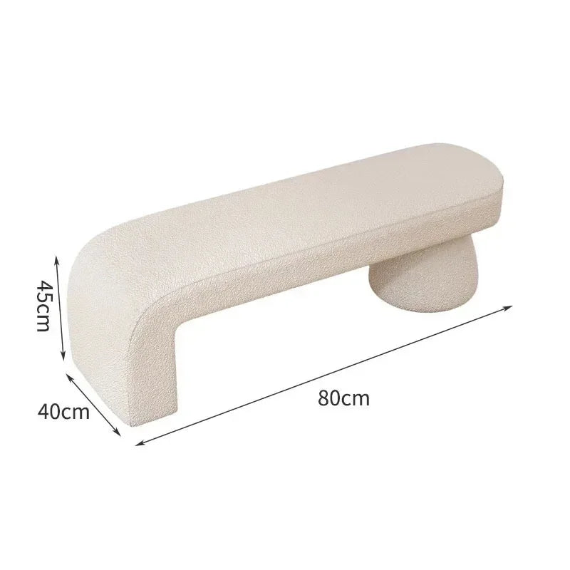 Nordic Home Furniture Shoe Changing Stool Bedroom Bed End Stools Ottomans Sofa Bench Clothing Store